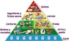 ¿Por qué el azúcar se ubica en la punta y el agua en la base de la pirámide alimenticia?